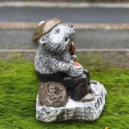Concrete Hedgehog Statue Cement Figure Stone Garden Ornament Outdoor Wild Animal Sculpture Handmade Lawn Art Gift - thumbnail 2