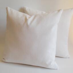 Set Of 2 White Velvet Pillow Covers Decorative Throw , All Sizes - thumbnail 2