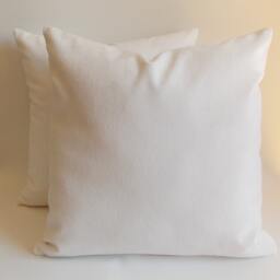 Set Of 2 White Velvet Pillow Covers Decorative Throw , All Sizes - thumbnail 3