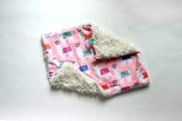 Dream Lovie. Security Blanket. Personalized Lovey. Faux Fur Miss Llama. Mini Baby Minky Shower Gift - thumbnail 1