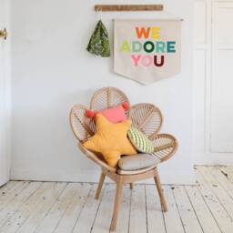 We Adore You Banner Handmade Felt Pennant For Nursery Decor - thumbnail 2