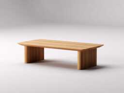 Coffee Table For Living Room - Modern Coffee Table Wooden Unique Low Oak Wood