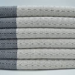 "Black Diamond Towel, Turkish Towel, Cotton Towel, Soft Towel, 40""x70" - thumbnail 2
