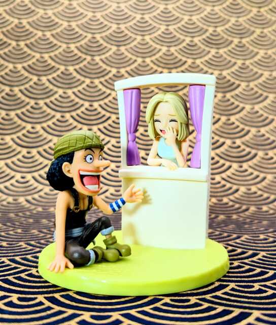 One Piece Usopp Kaya Figure Banpresto Wcf Official Anime Collectible Diorama Display Model With Box - image 1