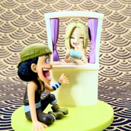One Piece Usopp Kaya Figure Banpresto Wcf Official Anime Collectible Diorama Display Model With Box - thumbnail 2