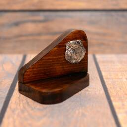 Grand Griffon Vend??en - Wooden Candlestick With Dog, Souvenir, Decoration, Limited Edition, Collection - thumbnail 3