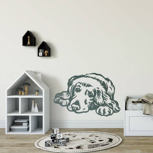 Golden Retriever Wall Decal Lazybones Dog Vinyl Sticker - image 1