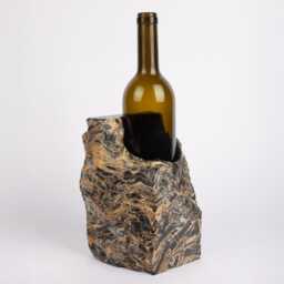 Handmade Nero Picasso Marble Wine Bottle Holder - thumbnail 3