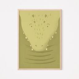 Kai Crocodile Poster I Safari, Jungle, Children's Room, Living Room Decoration, Poster, Download, Wall Picture, Printable Picture - thumbnail 3