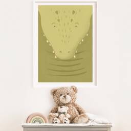 Kai Crocodile Poster I Safari, Jungle, Children's Room, Living Room Decoration, Poster, Download, Wall Picture, Printable Picture - thumbnail 4