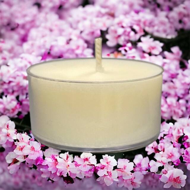Japanese Cherry Blossom Garden Scented Candles Soy Tealight Pale Pink - image 1