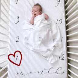 Milestone Bedding, Crib Sheet, Pillow , Milestone Baby Monthly Milestones, Blanket, Newborn Photo Prop - thumbnail 3