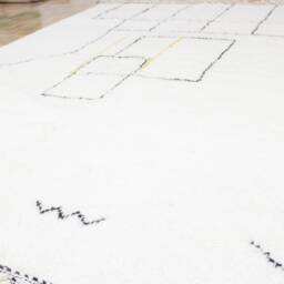 Moroccan Rug For Living Room - Boho Colorful Fluffy Carpet Soft Wool Shag Beni Ourain Style Genuine Lamb - thumbnail 4
