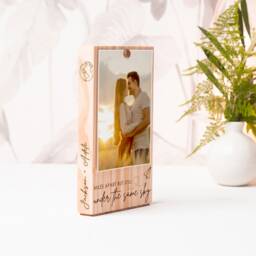 Personalized Long Distance Relationship Frame, Photo Gifts, Engraved Wood Gift To Couples, Picture Boyfriend - thumbnail 4