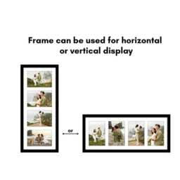 Photo Frame For 6x4 Pictures Collage Picture - Multi Aperture 14 Colours Mdf Wall Baby, Family, Gift - thumbnail 2
