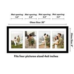 Photo Frame For 6x4 Pictures Collage Picture - Multi Aperture 14 Colours Mdf Wall Baby, Family, Gift - thumbnail 3