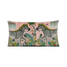 Funky Bold Maximalist Fantasy & Mythical Animal Velvet Designer Cushion Cover - Luxury Throw Pillow Handmade Home Decor Lost World - thumbnail 4