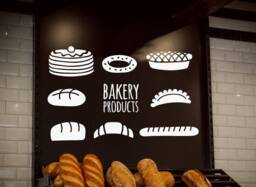 Bakery Wall Decal Removable Vinyl Sticker 4439 - thumbnail 1