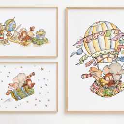 Animal Travel Art Print Suitcase Adventure, Nursery Decor - 8x10 - thumbnail 2