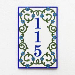 Wall Hanging Vertical Sign, House Number Vertical Plaque, Address Plaque - thumbnail 2