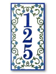 Wall Hanging Vertical Sign, House Number Vertical Plaque, Address Plaque - thumbnail 1