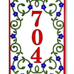 Wall Hanging Vertical Sign, House Number Vertical Plaque, Address Plaque - thumbnail 3