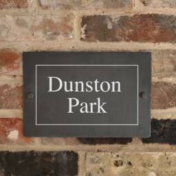 Rustic Slate House Sign Farmhouse Plaque Door Number - thumbnail 2