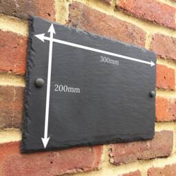 Rustic Slate House Sign Farmhouse Plaque Door Number - thumbnail 3