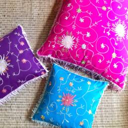 Kashmiri Embroidery Cushion Cover - thumbnail 1