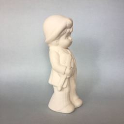 Ceramic Boy With Violet, Ready To Paint, Handmade Ceramic, Made Order, Bisque, Birthday Gift, Gift For Kids, Toys - thumbnail 2