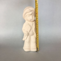 Ceramic Boy With Violet, Ready To Paint, Handmade Ceramic, Made Order, Bisque, Birthday Gift, Gift For Kids, Toys - thumbnail 4