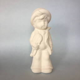 Ceramic Boy With Violet, Ready To Paint, Handmade Ceramic, Made Order, Bisque, Birthday Gift, Gift For Kids, Toys