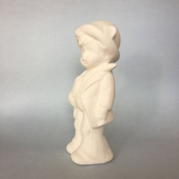 Ceramic Boy With Violet, Ready To Paint, Handmade Ceramic, Made Order, Bisque, Birthday Gift, Gift For Kids, Toys - thumbnail 3