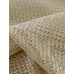 Custom Curtains Grids Linen Look Net Sheer Voile Curtain For Airbnb Bedroom Living Room - thumbnail 2
