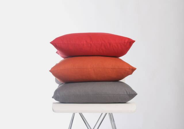 Red Pillow Cover/Linen Cushion Decorative Throw Sofa Gift For Mom - image 1