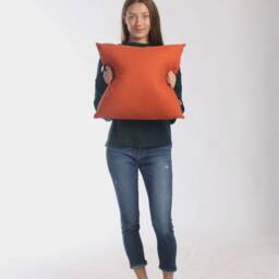 Red Pillow Cover/Linen Cushion Decorative Throw Sofa Gift For Mom - thumbnail 4