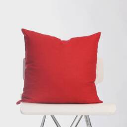 Red Pillow Cover/Linen Cushion Decorative Throw Sofa Gift For Mom - thumbnail 2