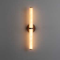 Spanish Stone Wall Sconce Light , Marble Cylinder Lamp Vanity Fixture, Sconce, Lamp, Small Lighting, Lamp - thumbnail 4