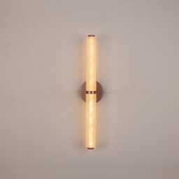 Spanish Stone Wall Sconce Light , Marble Cylinder Lamp Vanity Fixture, Sconce, Lamp, Small Lighting, Lamp - thumbnail 3