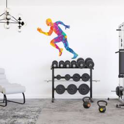 Track Runner Wall Sticker, Marathon Gifts, Art - Thevinylcreations - thumbnail 2