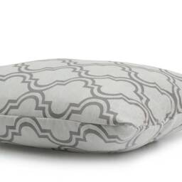 Off White/Grey Pillow, Decorative Throw Pillow Cover, Cushion Pillowcase, Accent Toss Pillow Sham, Modern Pillows - thumbnail 3