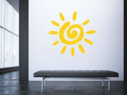 Sun Sunshine Yellow Wall Sticker Summer Holiday Happy Decal Car Art Vinyl Graphic Mural 5 Sizes