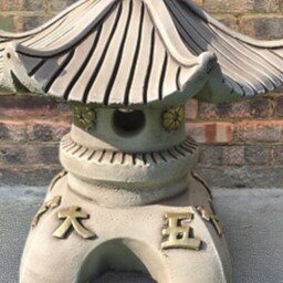 Japanese Concrete Pagoda Statue Stone Lantern Sculpture Outdoor Temple Ornament Handmade Cement Decor Yard Art Lover Gift - thumbnail 2