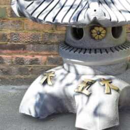 Japanese Concrete Pagoda Statue Stone Lantern Sculpture Outdoor Temple Ornament Handmade Cement Decor Yard Art Lover Gift - thumbnail 4