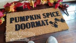 Pumpkin Spice Funny Doormat. A Gift For The Autumn Nut in Your Life, Halloween Decoration, Ideas - thumbnail 1
