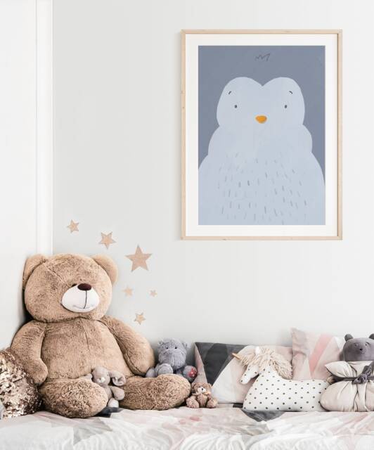 Pauli Penguin Poster I Antarctica, Children's Room Decoration, Living Poster, Download, Mural, Printable Picture Wall - image 1