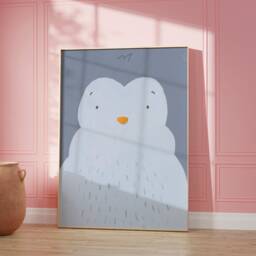 Pauli Penguin Poster I Antarctica, Children's Room Decoration, Living Poster, Download, Mural, Printable Picture Wall - thumbnail 3