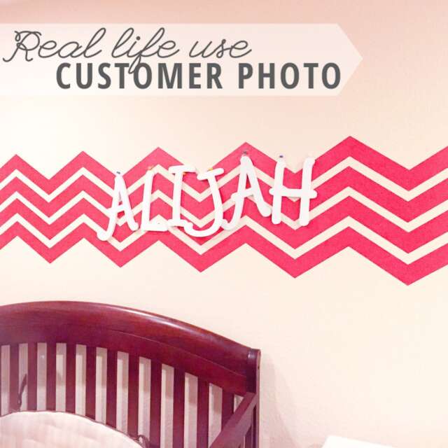 Chevron Wall Decal - Vinyl Art Stickers, Custom Pattern - image 1