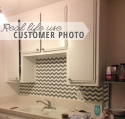 Chevron Wall Decal - Vinyl Art Stickers, Custom Pattern - thumbnail 3