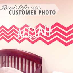 Chevron Wall Decal - Vinyl Art Stickers, Custom Pattern